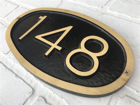 3 metal house numbers|3 solid brass house numbers.